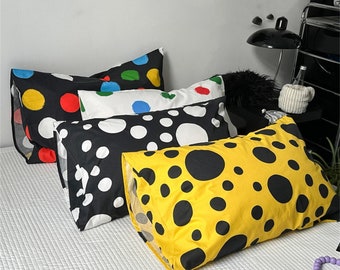 Polka Dots Pillowcases Polka Dots Pillow Shams Polka Dots Bedding Accessories Polka Dots Pillow Covers Cotton Pillowcases Envelope Closure