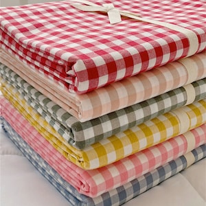 Plaid Duvet Cover Set with Pillowcases Gingham Bedding Sets Twin Full Queen King Duvet Cover Plaid Dorm Bedding Back to School Bedding