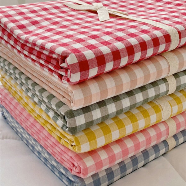 Plaid Duvet Cover Set with Pillowcases Gingham Bedding Sets Twin Full Queen King Duvet Cover Plaid Dorm Bedding Back to School Bedding