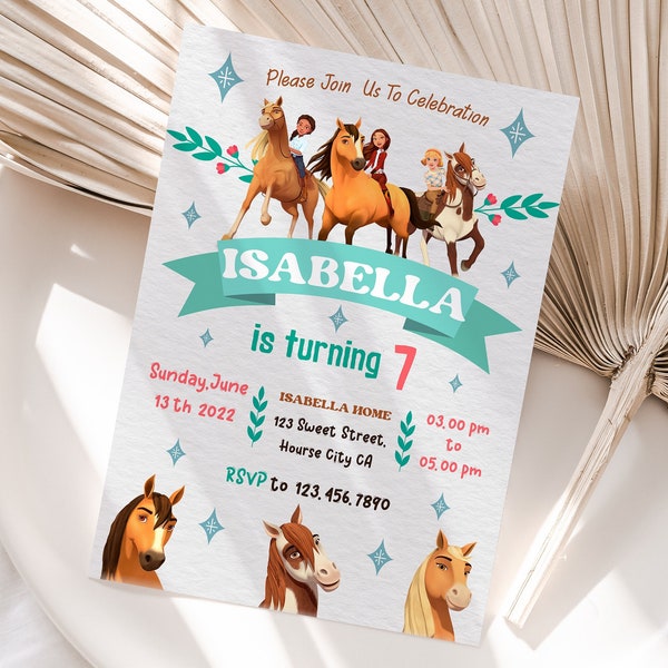 Spirit Riding Free Invitation - Etsy Australia