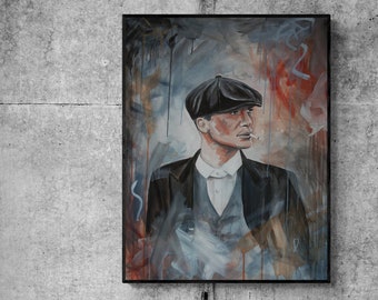 Original acrylic painting - tommy shelby