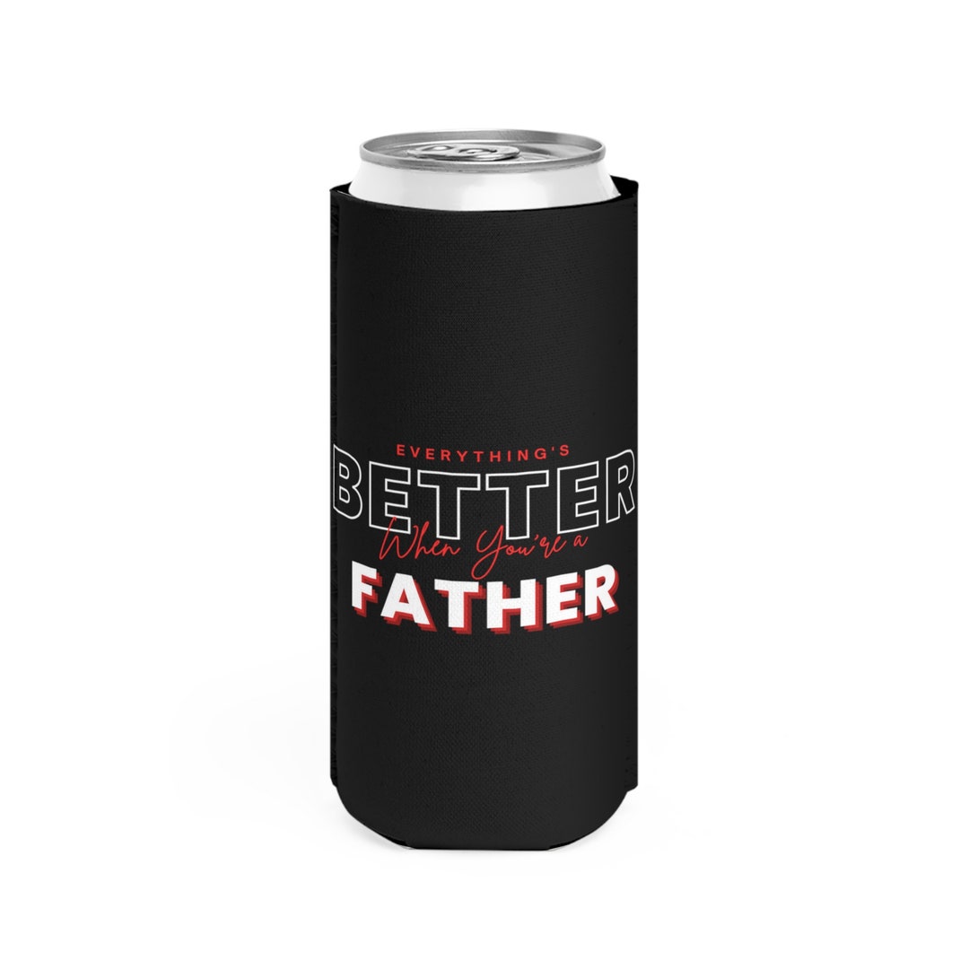 Father's Day Can Cooler Gift for Him Slim Can Cooler Etsy