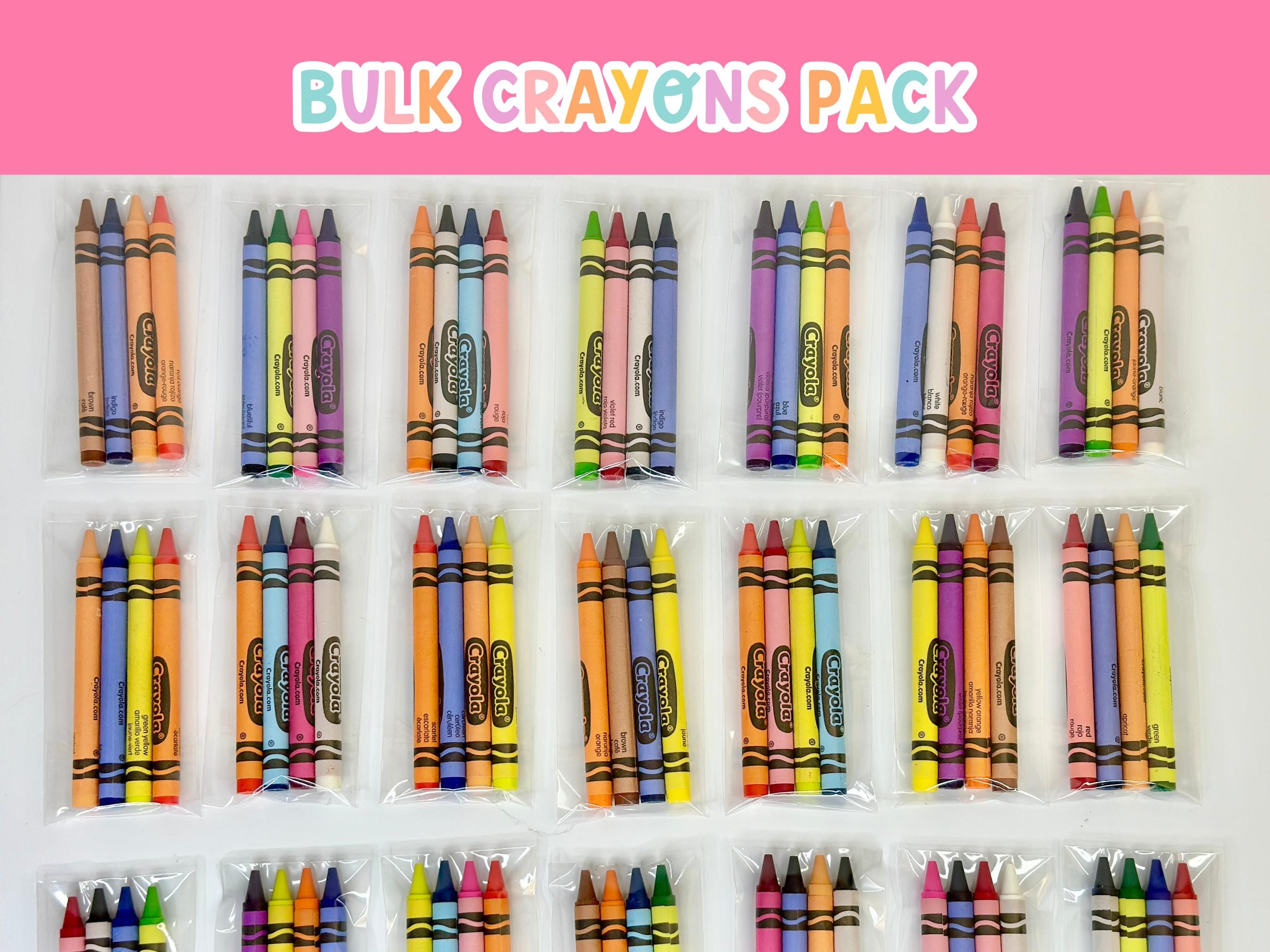 4-Pack Crayola Crayons, Kid Party Favors, Goodie Bag Fillers, School Art Supplies, Birthday, Wedding, Teachers, Packaged Coloring Crayons