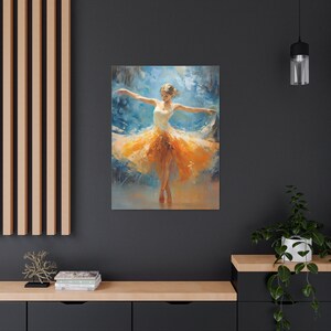 Ballerina Wall Art, Ballet Wall Decor, Canvas Art, Home Decor, Dance Painting