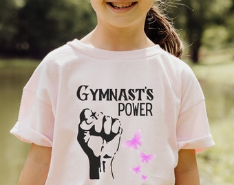 Gymnast's Power Classic Kids Crewneck T-shirt for Gymnastics