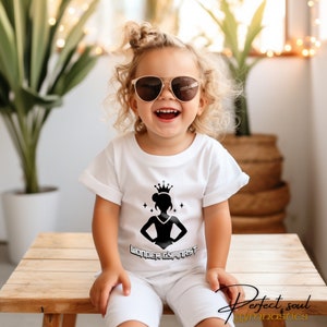 Gymnastics Girl T-shirt for Gymnast Gift for Niece Cotton Sport shirt for Daughter Dancing Top for Queen of Gymnastics Kid Crewneck Top