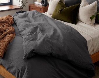 Ethically Sourced Cotton Duvet Cover, Supreme Softness and Breathability for King, Queen, and Twin Beds, Rustic Bedding Collection