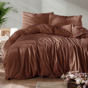 Bettbezüge, Bettwäsche-Sets aus Leinen und Baumwolle, Twin Queen King California King Size Bettwäsche-Sets, Bauernhaus Boho Bettwäsche Kissenbezüge-Sets