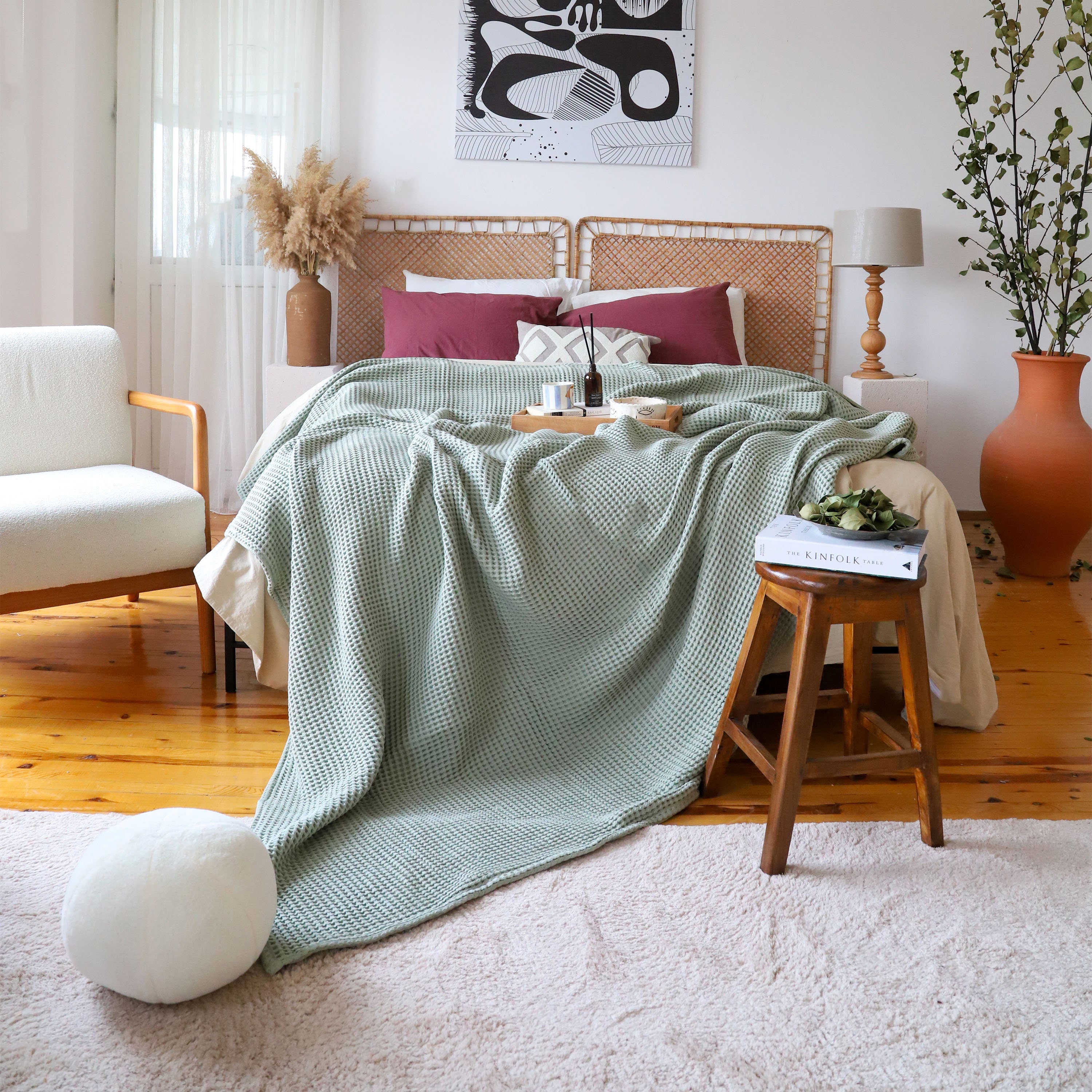 Heavy Cotton Blanket Etsy