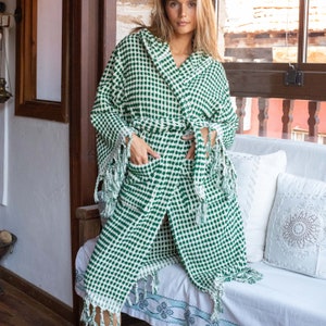 cotton robe, housewarming gift, natural clothing, women robe, dressing gown, bridesmaid robe, kimono robe, long robe, bath wear, custom robe, woman night gown, bubble bathrobe, mens robe