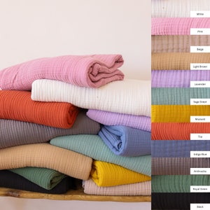 High-Quality Cotton Muslin Blanket, Cozy 4-Layer Gauze Throw, Suitable as Sofa Cover, Farmhouse Bedspread, Comfortable Reversible Bed Cover