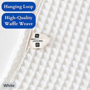 Organic 100% Turkish Cotton Waffle Towel Sets for Bathroom, Luxury Waffle Weave Hand Face Bath Body Towels, Perfect Farmhouse Decor & Gifts - 8