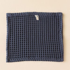 Soft waffle weave towel flat lay — waffle face towel washcloth in OEKO-TEX Turkish cotton