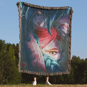 Anime gewebte Decke / gestickter Wandbehang