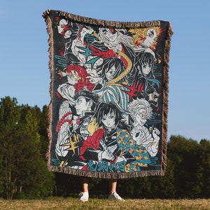 Anime-Decke, bestickter Wandteppich