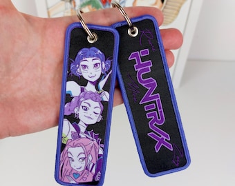 Anime Embroidered Keychain Jet Tag