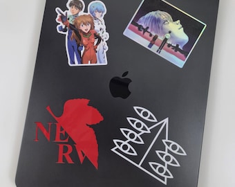 Anime Eva Stickers Set, Anime Car Laptop Accessory Decal
