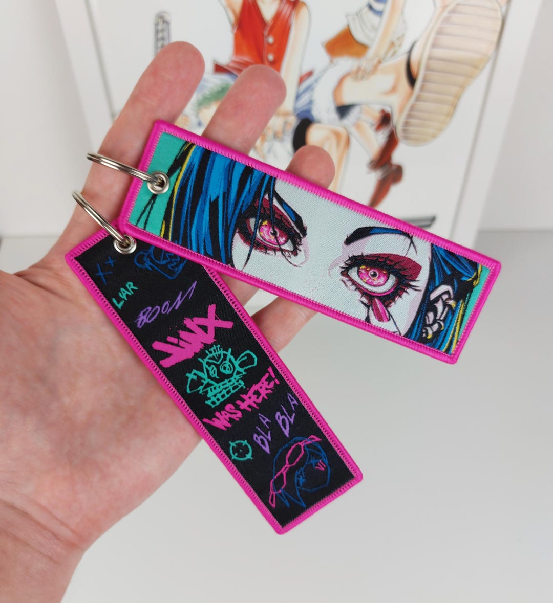 Jet Tag Keychains Inuyasha Anime Embroidered Keychain Jet Tag - Etsy