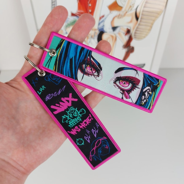 Porte-clés brodé Anime Jet Tag