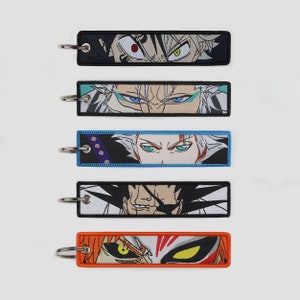 Anime Embroidered Keychain Jet Tag