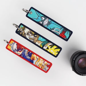 Anime Embroidered Keychain / Anime Jet tag