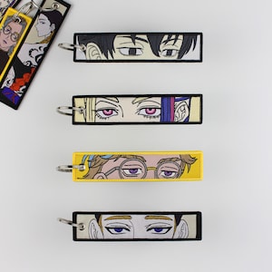 Anime Embroidered Keychain / Anime Jet tag