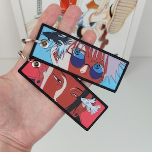 Anime Broderad Nyckelring - Dubbelsidig Jet Tag