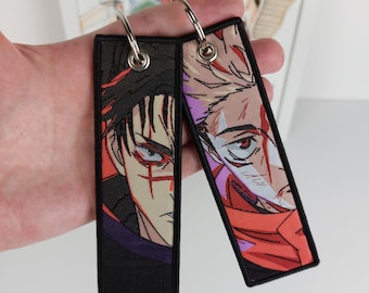 Anime Keychain Embroidered Jet tag