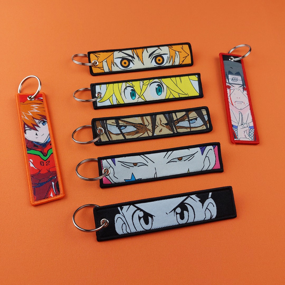 Embroidered Anime Keychains / Key Tags Jet Tag Etsy