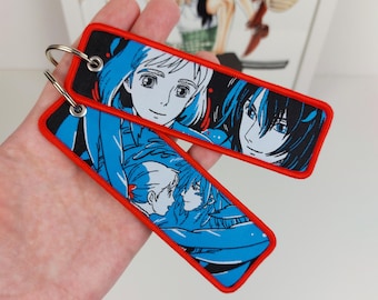 Anime Embroidered Keychain - Double Sided Jet Tag