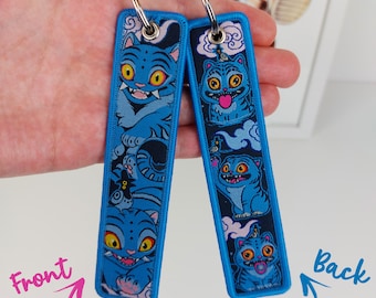 Anime Embroidered Keychain Jet Tag