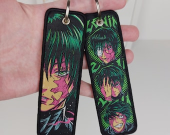 Anime Embroidered Keychain Jet Tag
