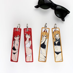Anime Embroidered Keychain Jet Tag