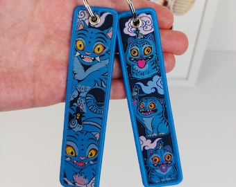 Anime Embroidered Keychain Jet Tag