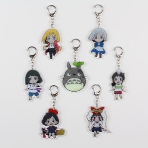 Acryl anime-sleutelhanger: dubbelzijdige karaktersleutelhanger