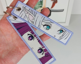 Anime Embroidered Keychain Jet Tag