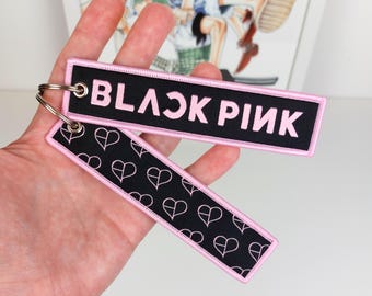 Kpop Keychain Embroidered Jet Tag