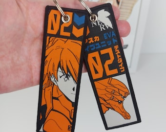 Anime Embroidered Keychain Jet Tag