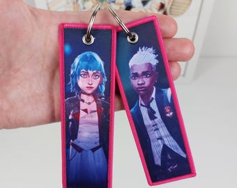 Anime Embroidered Keychain - Double Sided Jet Tag