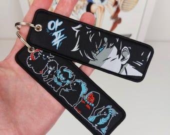 Anime Embroidered Keychain - Double Sided Jet Tag