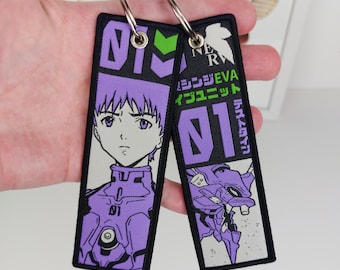 Anime Embroidered Keychain Jet Tag