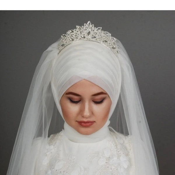 bridal hijab accessories