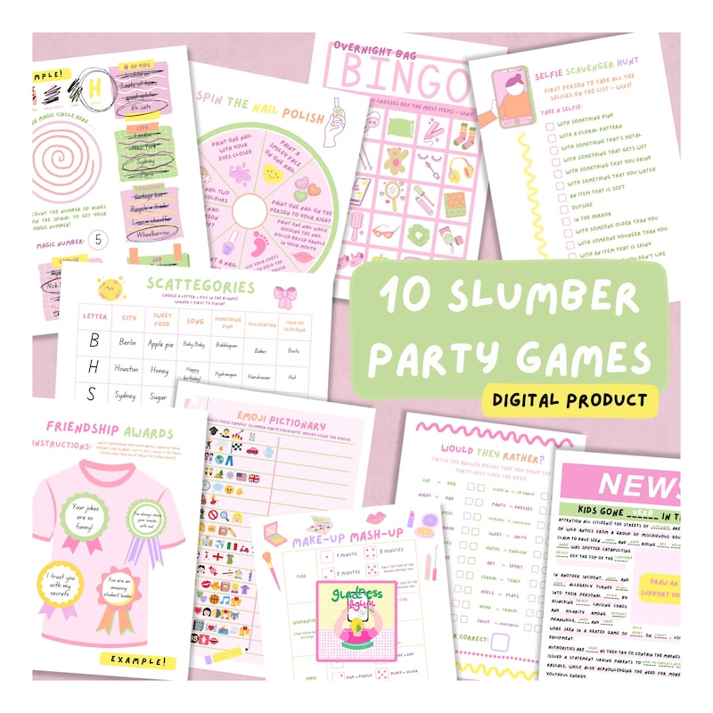 Girls Slumber Party - Etsy