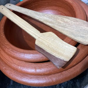 TerraVitaIndia Clay Handi/Pot for Cooking and Serving Combo 1, 2 & 3 Liter, Red