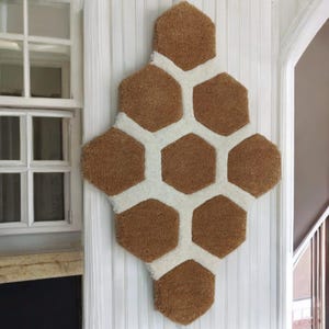 Art of Tufted Wall Hanging Tufted Rug, Bohemian Wall Hanging TUFTED, Hand Tufted Rug, 100% Handmade, Tufted Rug