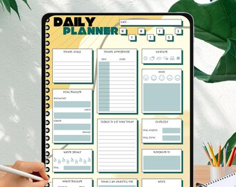 Minimalistischer Tagesplaner, Produktivität Tracker, Lehrer Stundenplan (Digitaler Download)
