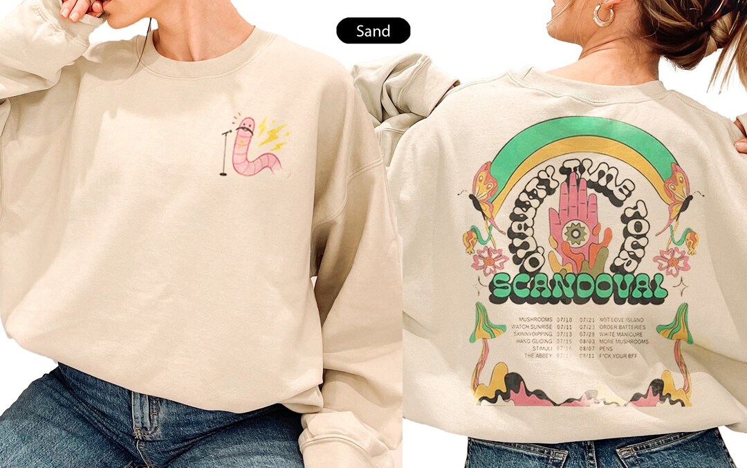 2 Side You're A Worm With A Mustache Tee James Kennedy VPR Etsy