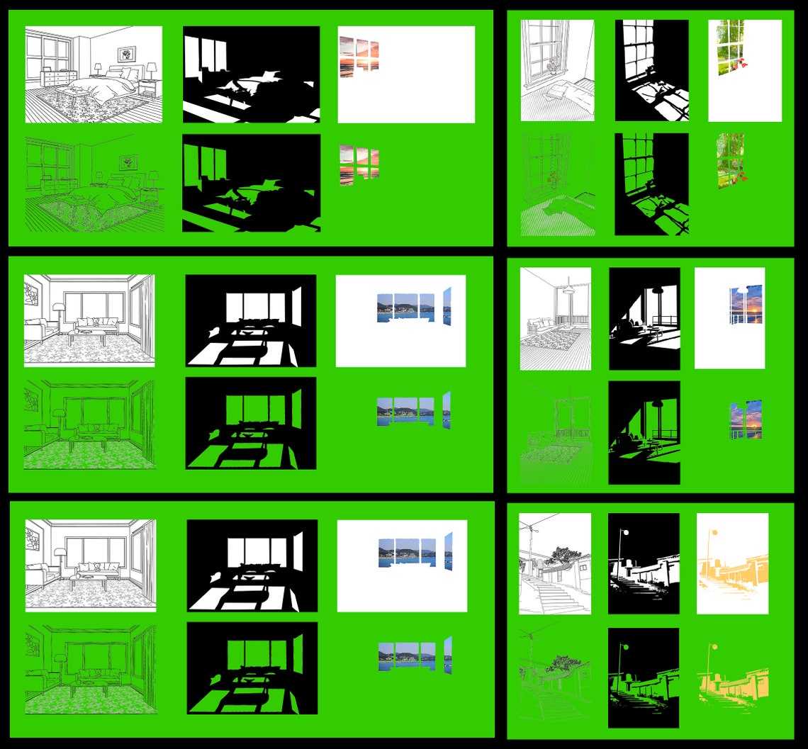 6 Digital Templates for Lighting Boxstencils for Painting Light