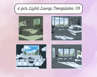 Light Painting Stencils: Sunlight Effect Templates (Digital Download)