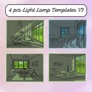 Plantillas para pintar con luz solar: Plantillas para cajas de iluminación (Descarga digital)